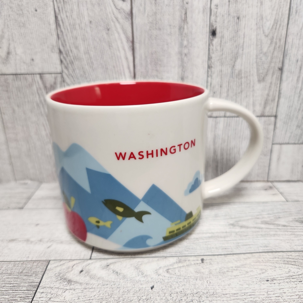 Starbucks Washington Mug - Red and White